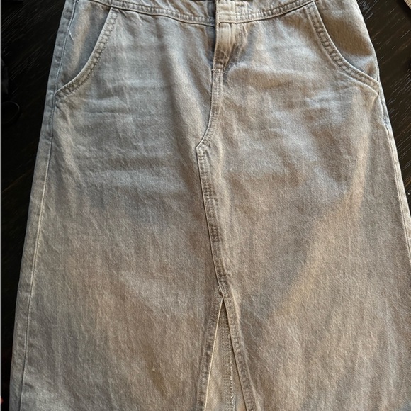 ZARA DENIM MIDI SKIRT - Picture 5 of 7